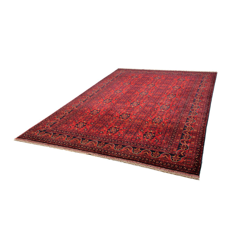 Tapis afghan - Kunduz - 287 x 199 cm - rouge foncé