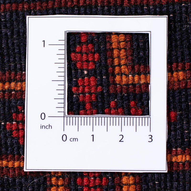 Tapis afghan - Kunduz - 287 x 199 cm - rouge foncé