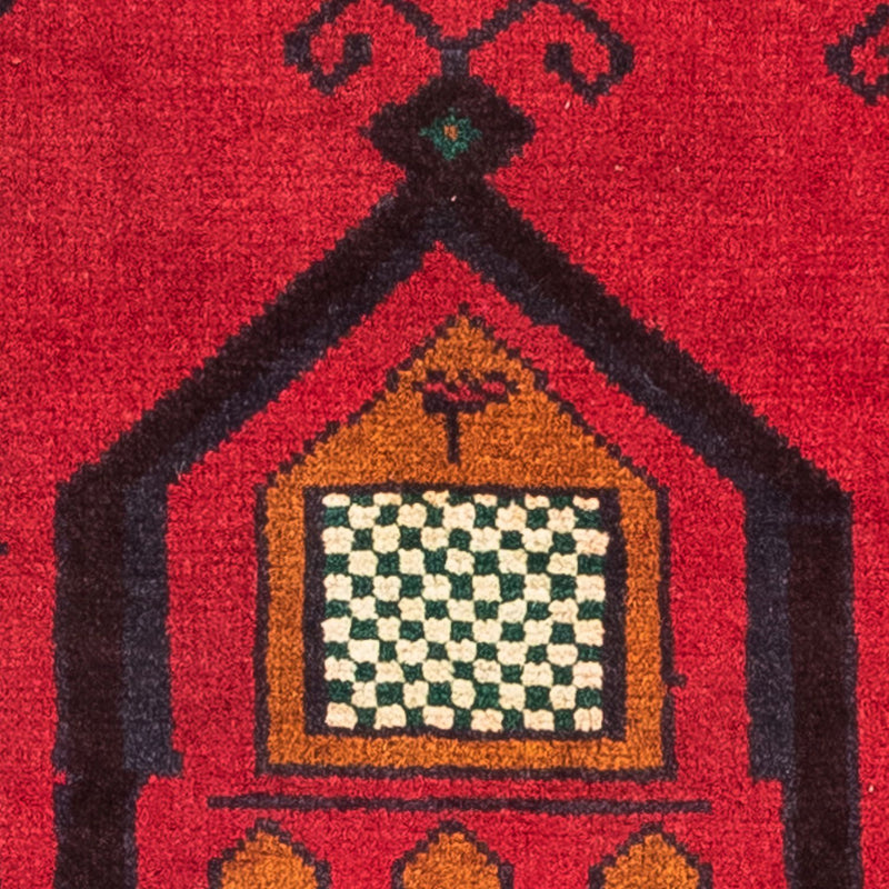 Tapis Belutsch - 132 x 81 cm - rouge foncé