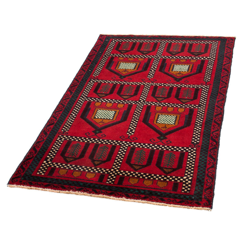 Tapis Belutsch - 132 x 81 cm - rouge foncé