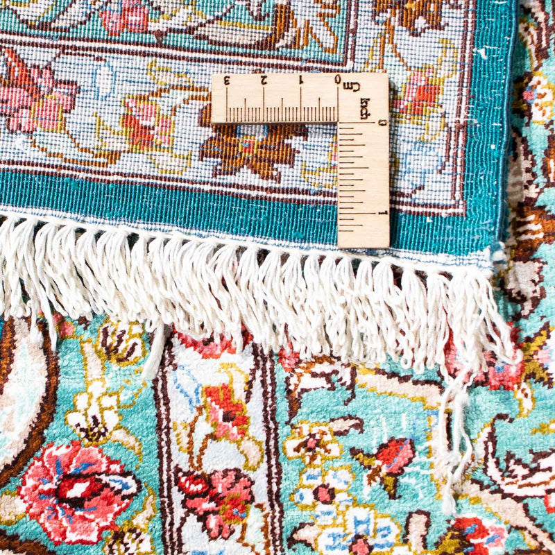 Tapis persan - Ghom - 152 x 100 cm - vert