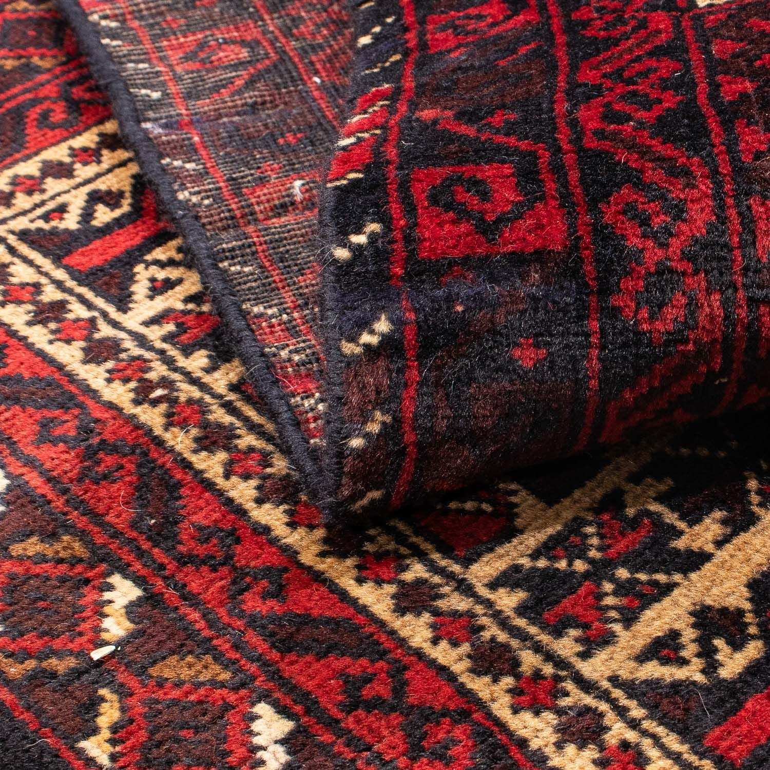 Tapis Belutsch - 126 x 86 cm - rouge foncé
