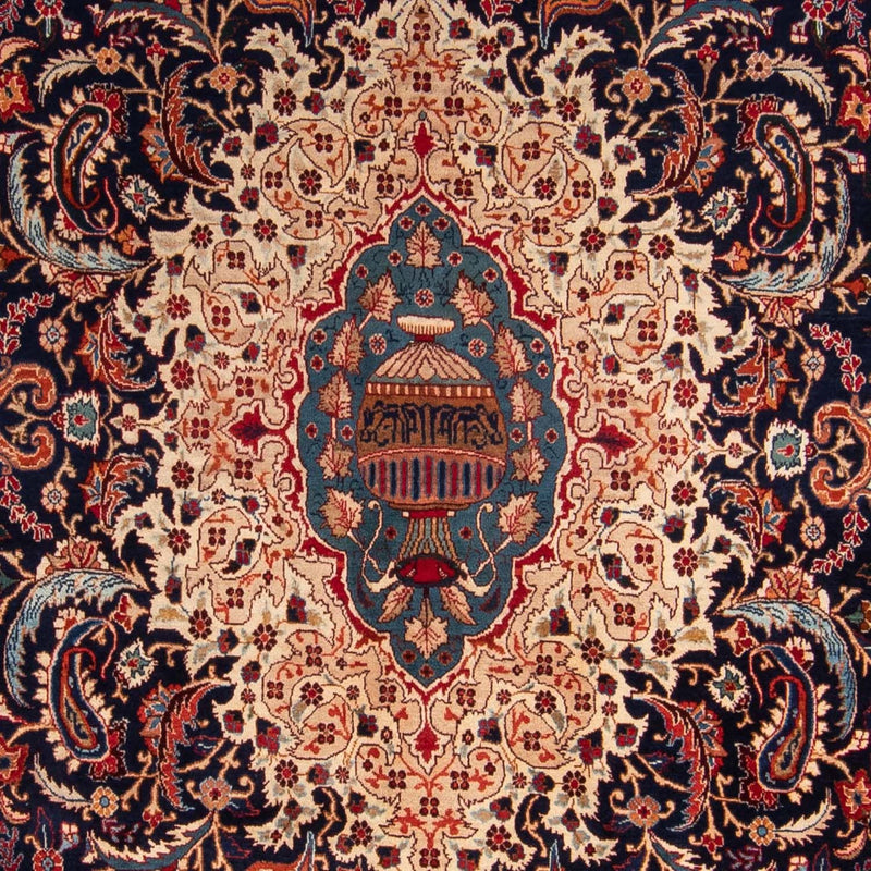 Tapis persan - Classique - 369 x 260 cm - bleu foncé