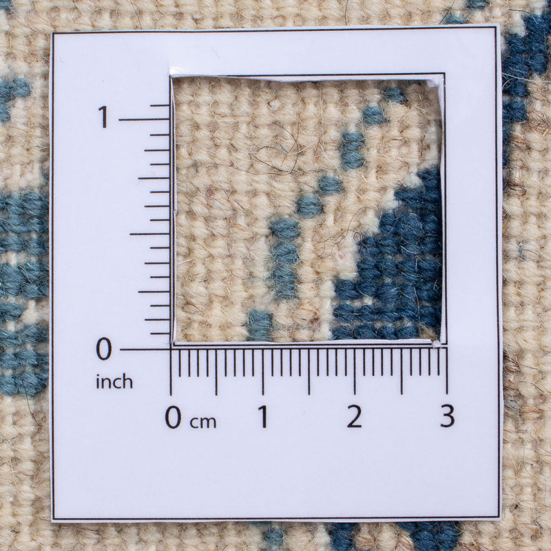 Tapis persan - Nain carré  - 194 x 192 cm - bleu foncé