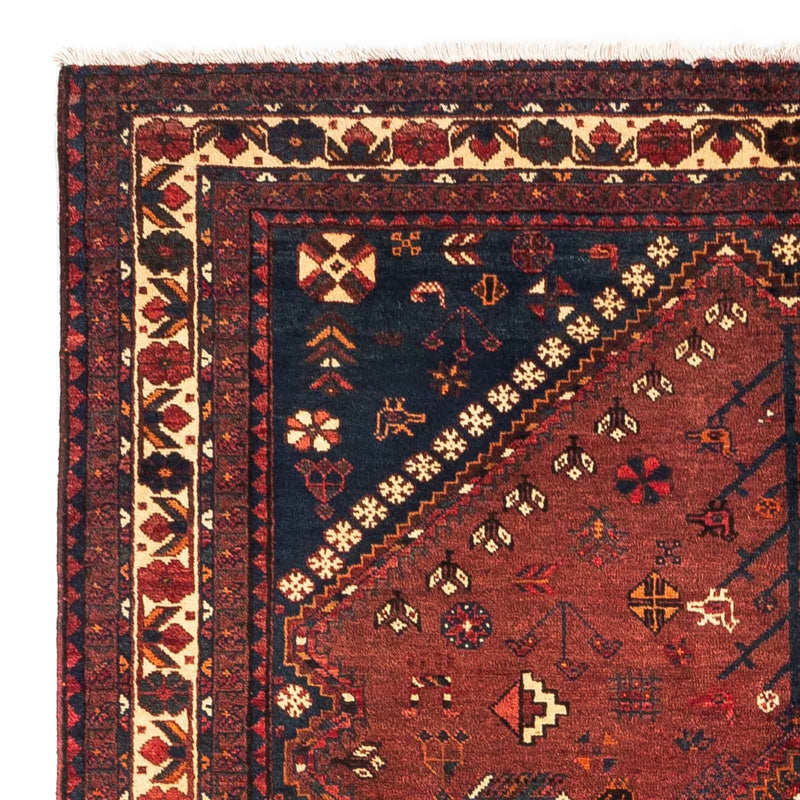 Tapis persan - Nomadic - 248 x 180 cm - rouge foncé