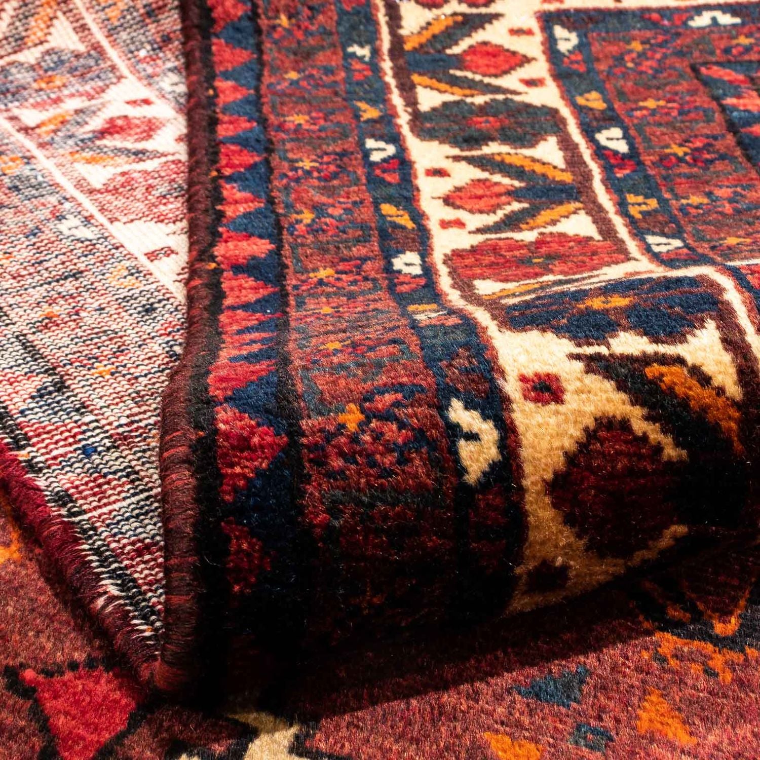 Tapis persan - Nomadic - 248 x 180 cm - rouge foncé