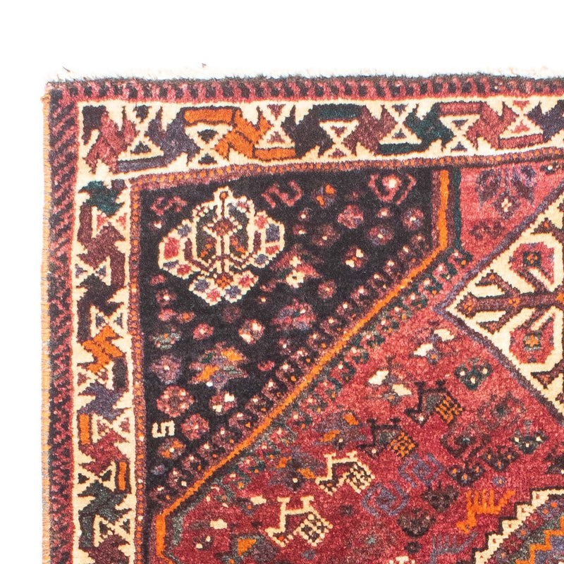 Tapis persan - Nomadic - 160 x 110 cm - rouge foncé