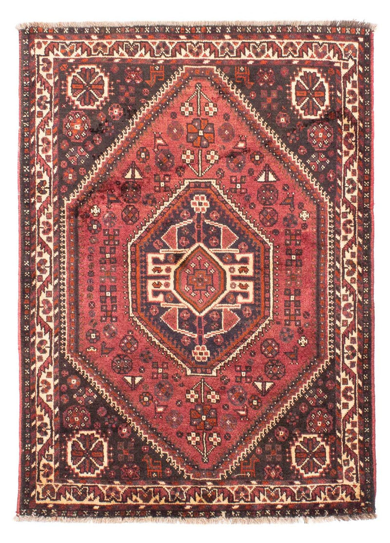 Tapis persan - Nomadic - 164 x 118 cm - rouge foncé