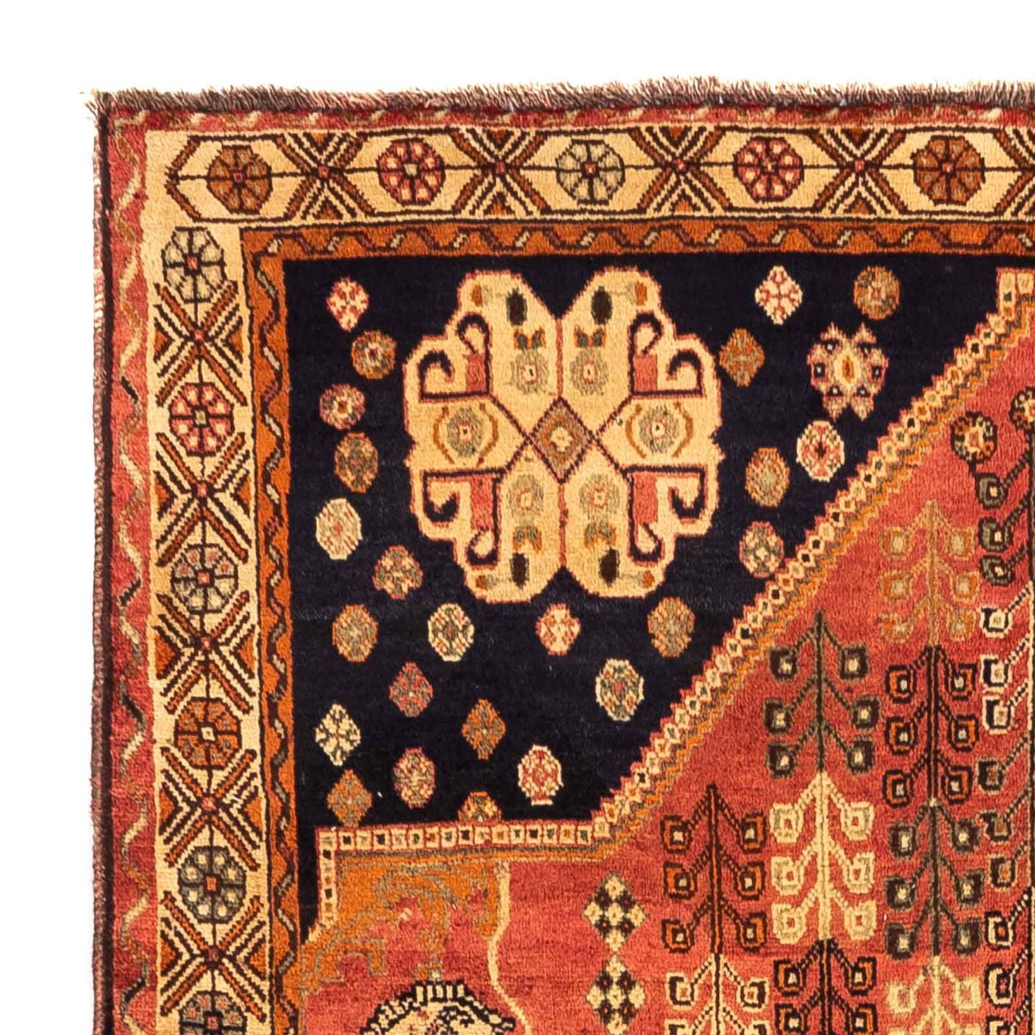 Tapis persan - Nomadic - 260 x 161 cm - rouge clair
