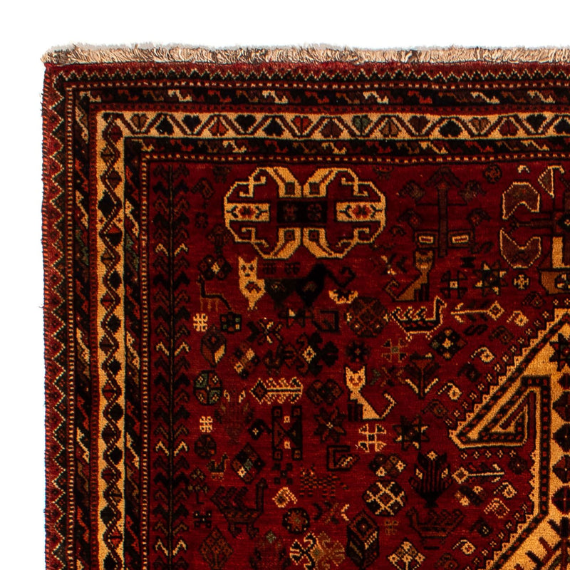 Tapis persan - Nomadic - 298 x 178 cm - rouge foncé
