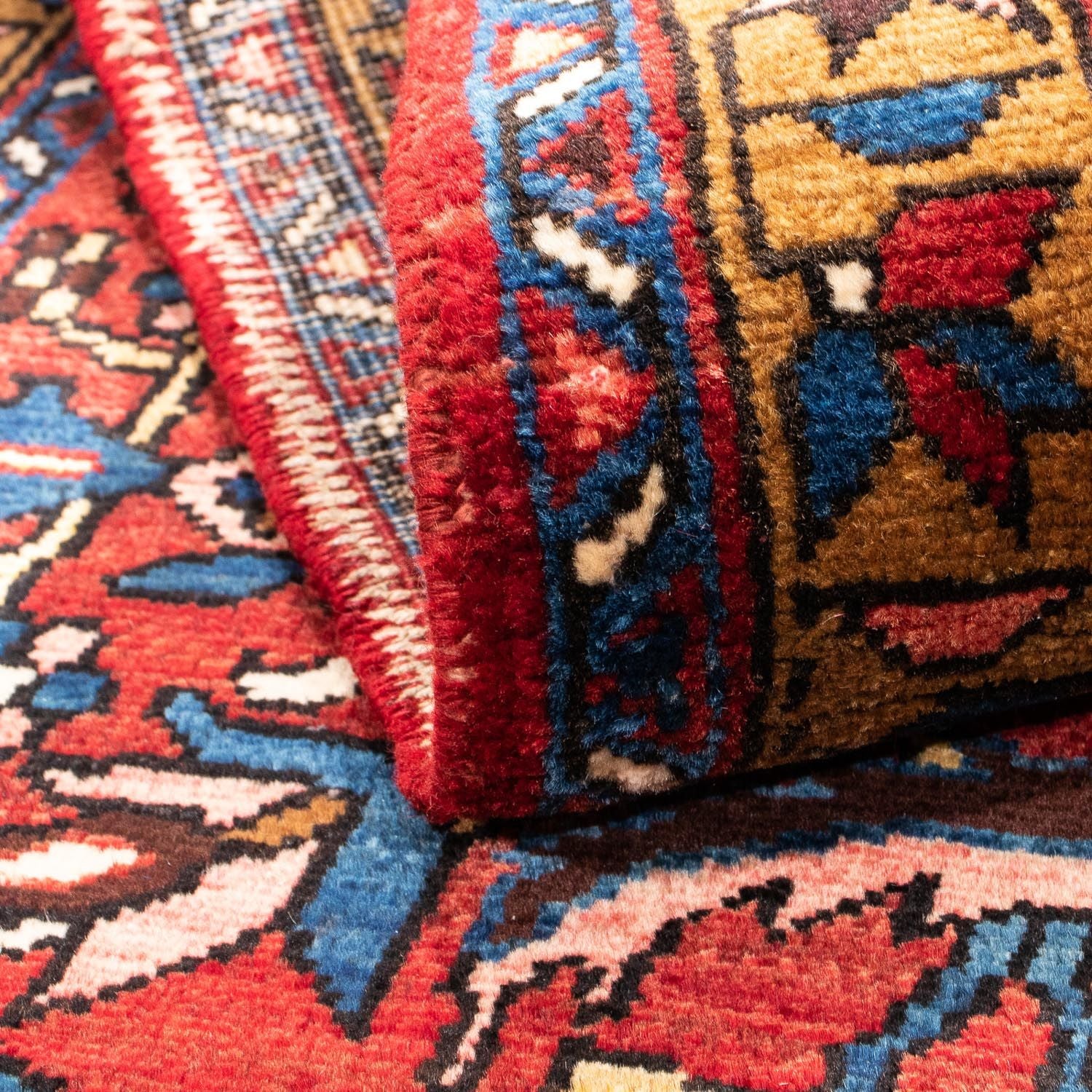 Tapis de couloir Tapis persan - Nomadic - 334 x 100 cm - rouge foncé