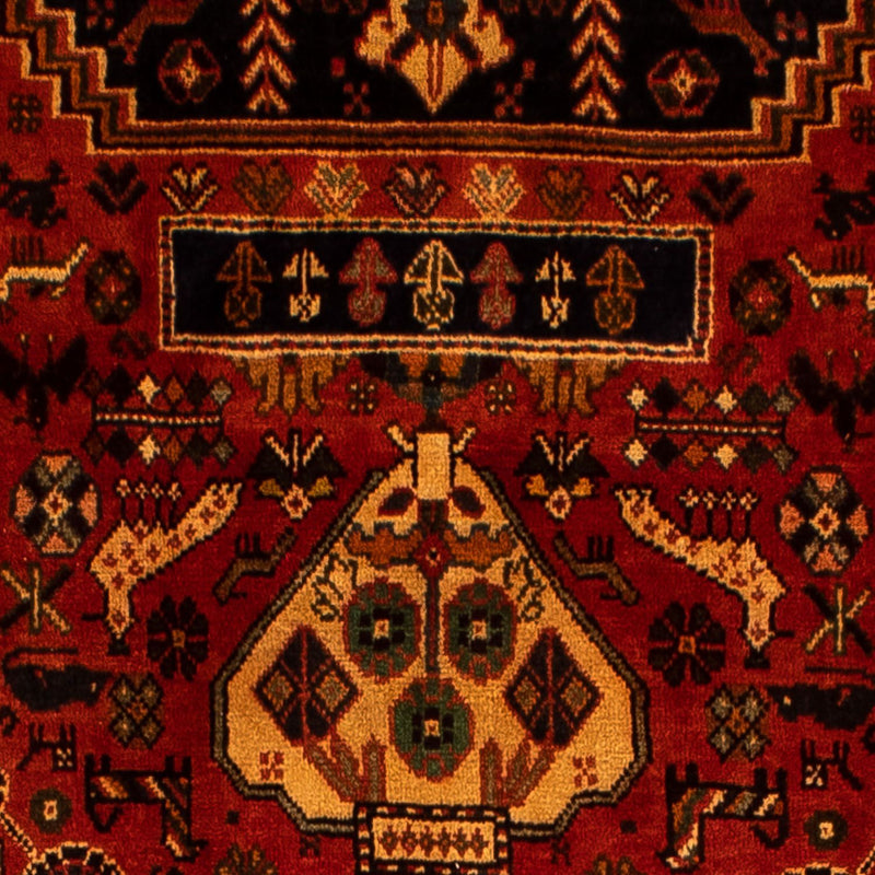 Tapis persan - Nomadic - 304 x 204 cm - rouge foncé