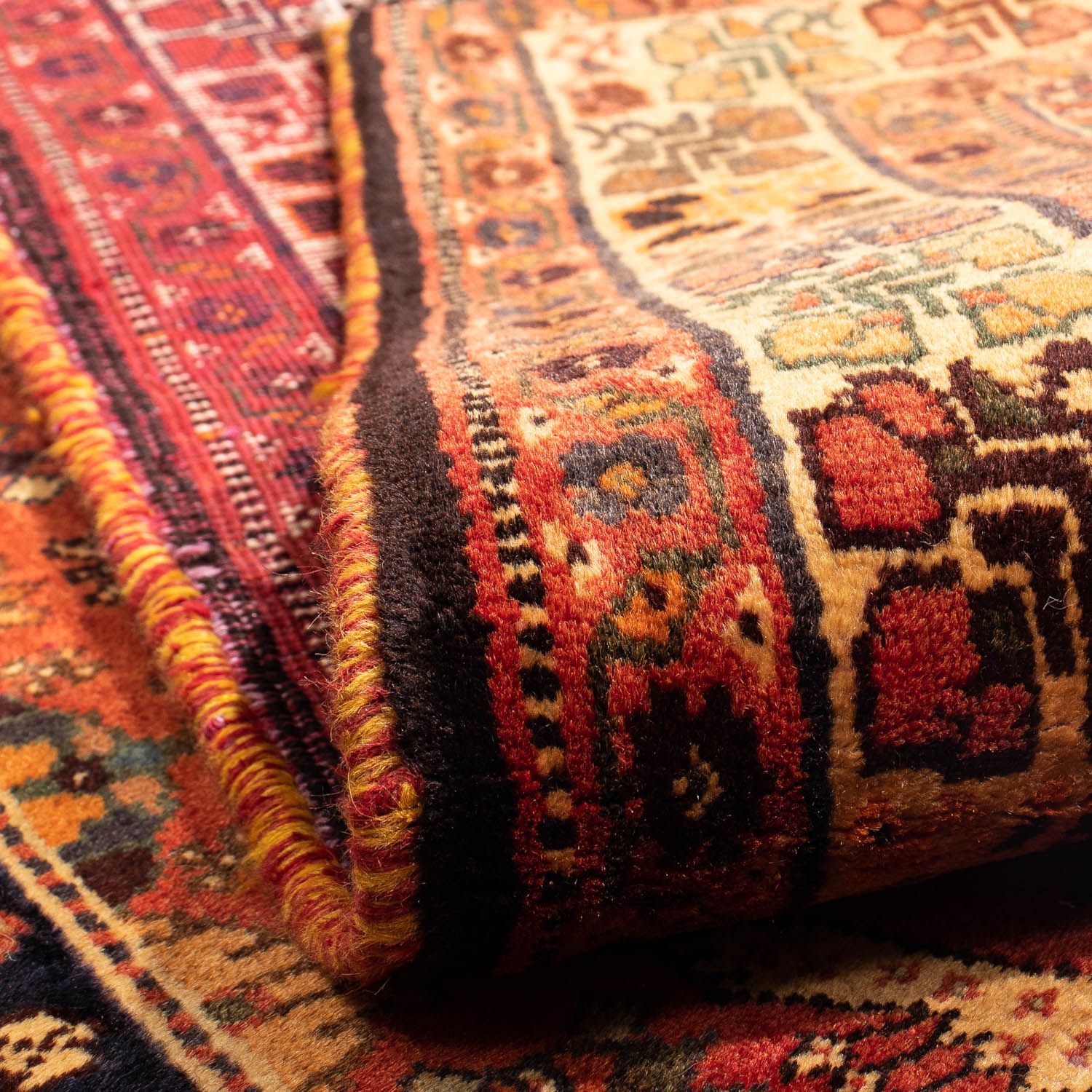 Tapis persan - Nomadic - 304 x 204 cm - rouge foncé