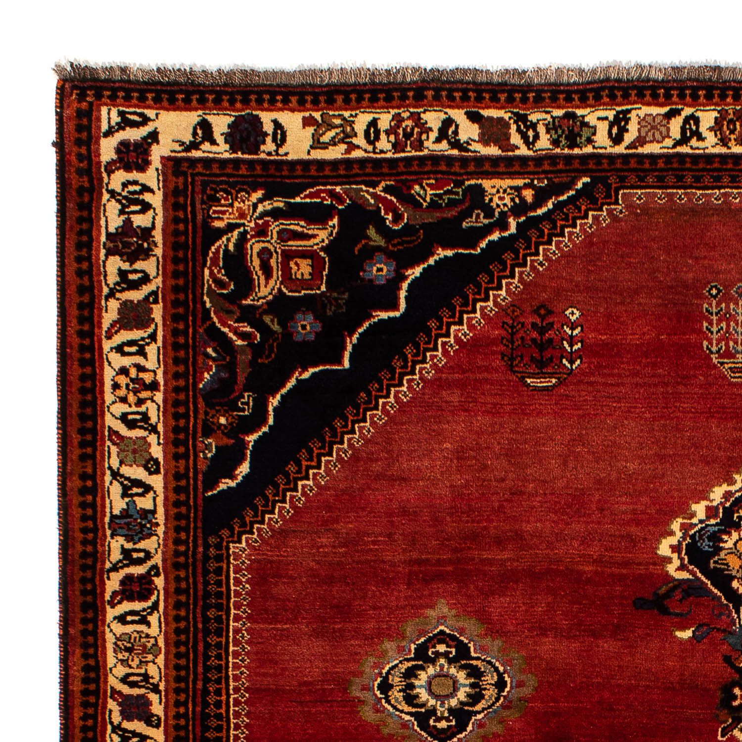 Tapis persan - Nomadic - 305 x 225 cm - rouge foncé