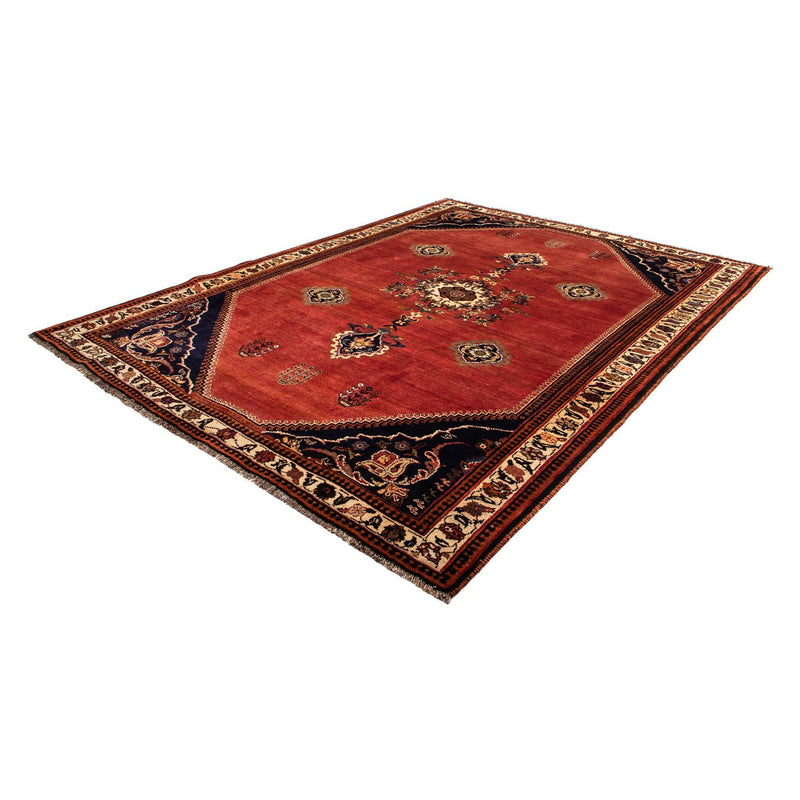 Tapis persan - Nomadic - 305 x 225 cm - rouge foncé