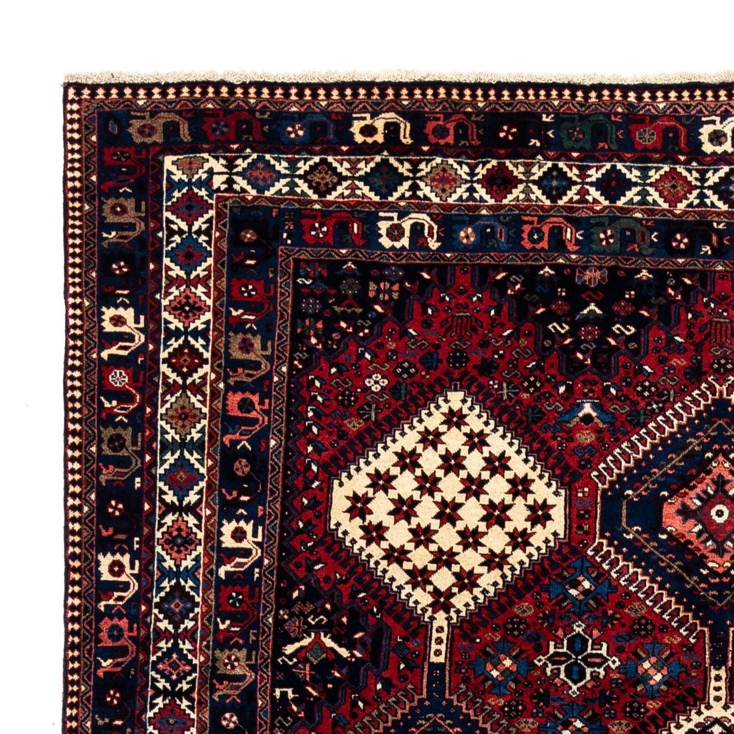 Tapis persan - Nomadic - 300 x 202 cm - rouge foncé