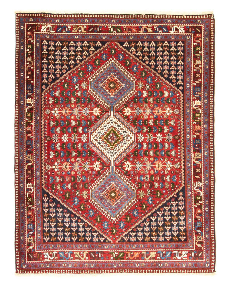 Tapis persan - Nomadic - 200 x 159 cm - rouge