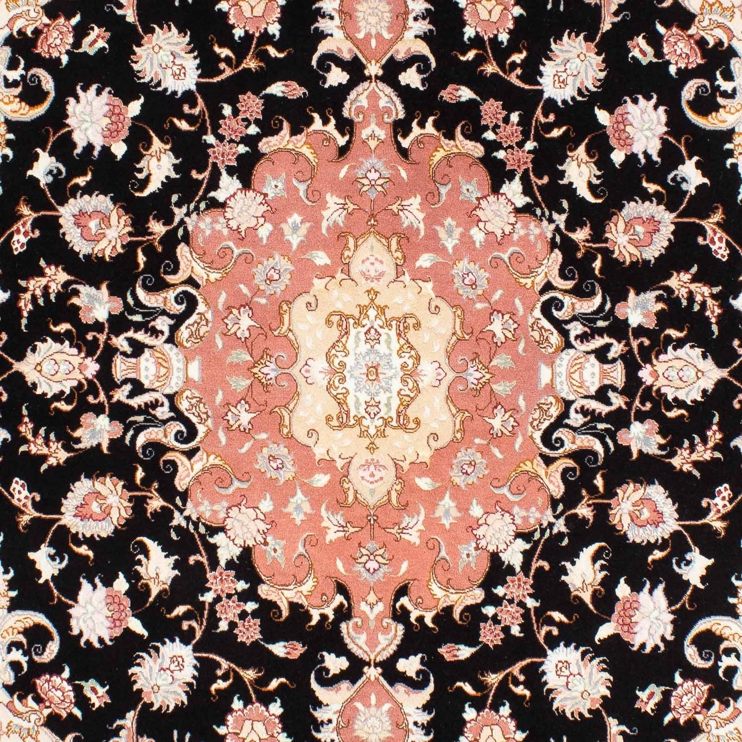 Tapis persan - Tabriz - Royal - 233 x 173 cm - bleu foncé