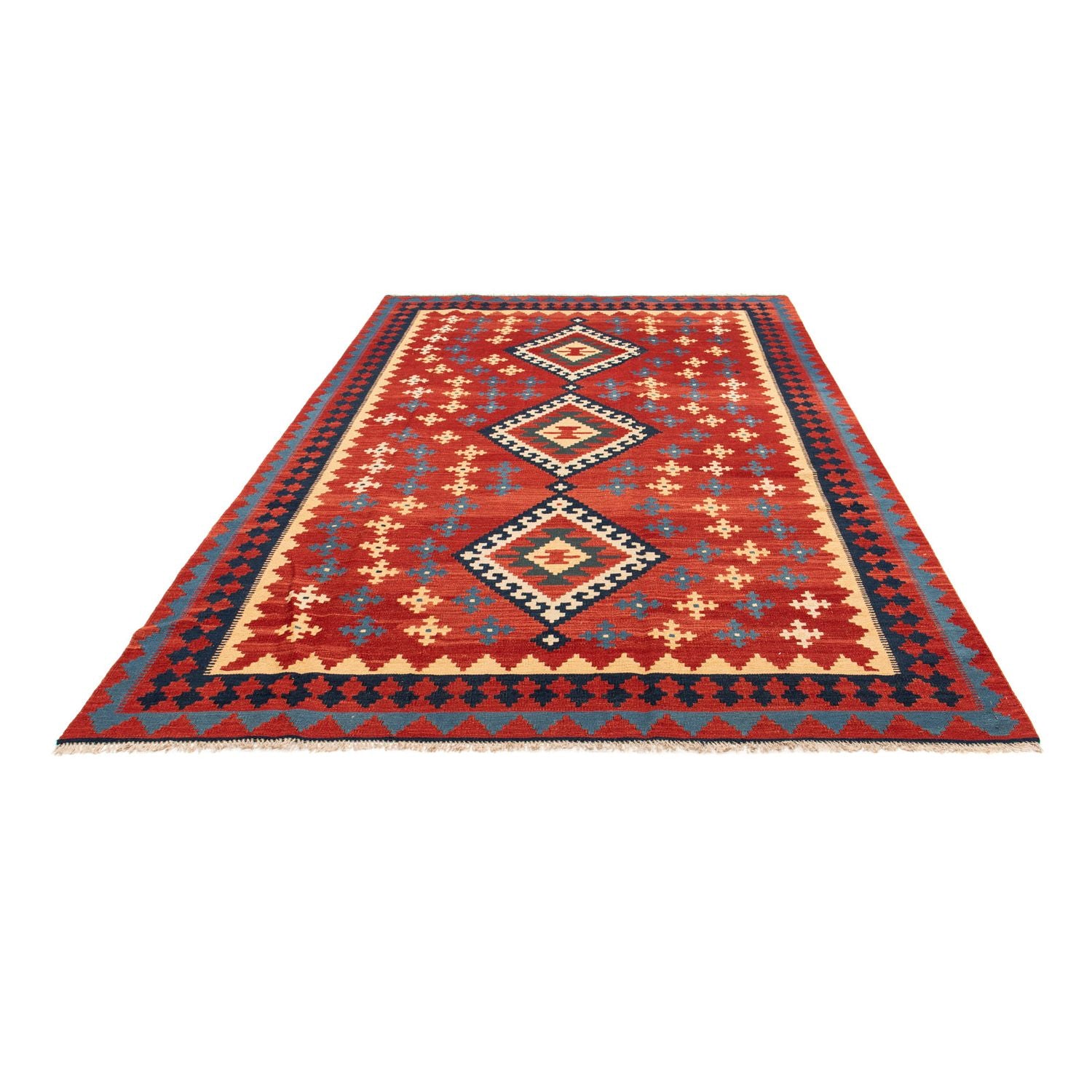 Tapis Kelim - Oriental - 314 x 204 cm - rouge