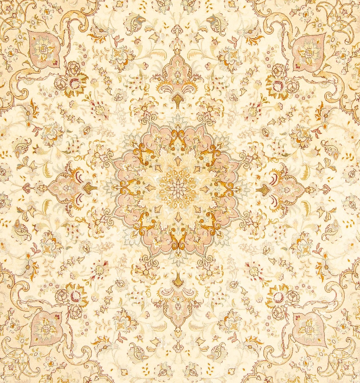 Tapis persan - Tabriz - Royal carré  - 210 x 202 cm - beige