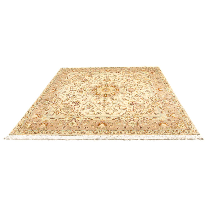 Tapis persan - Tabriz - Royal carré  - 210 x 202 cm - beige