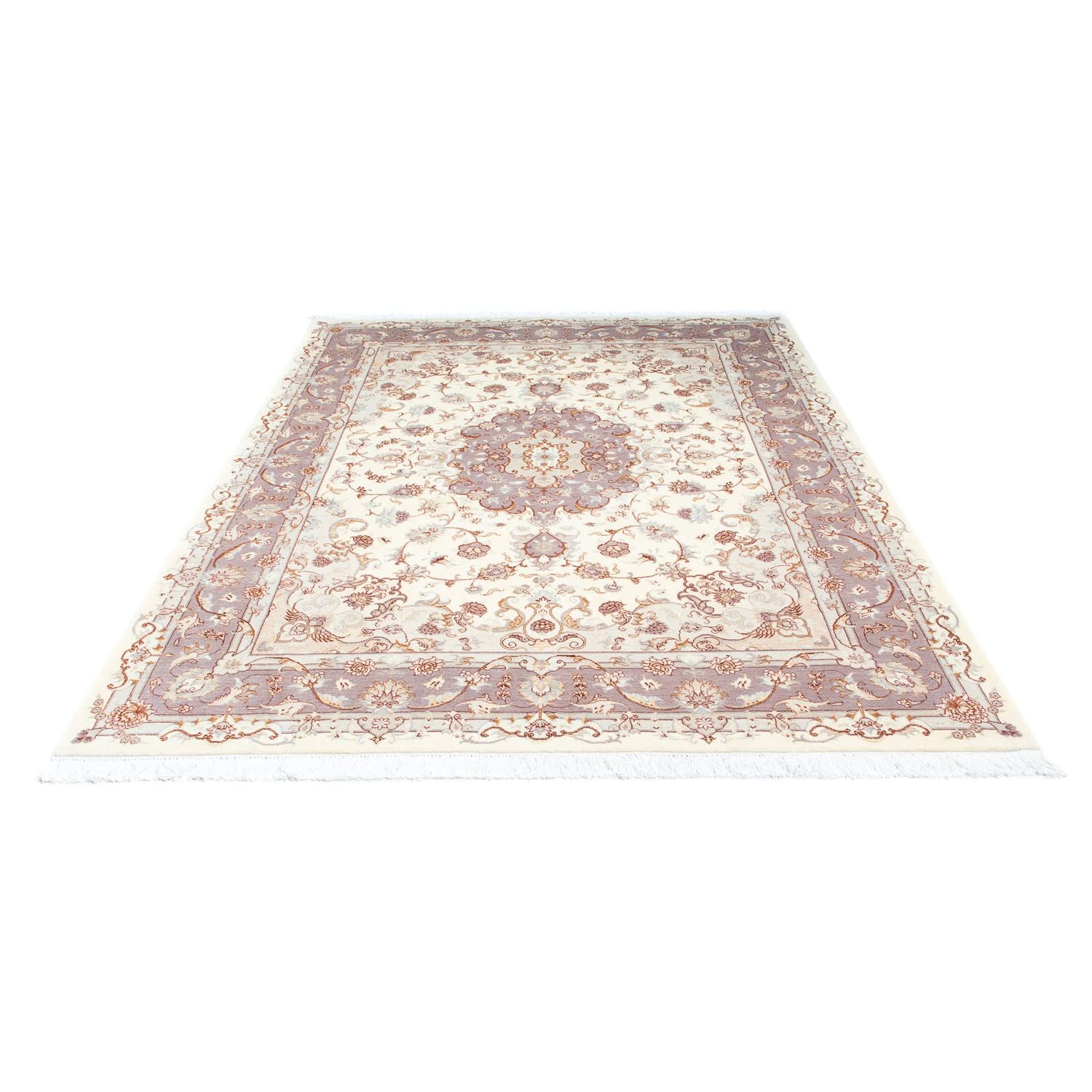 Tapis persan - Tabriz - Royal - 236 x 169 cm - beige