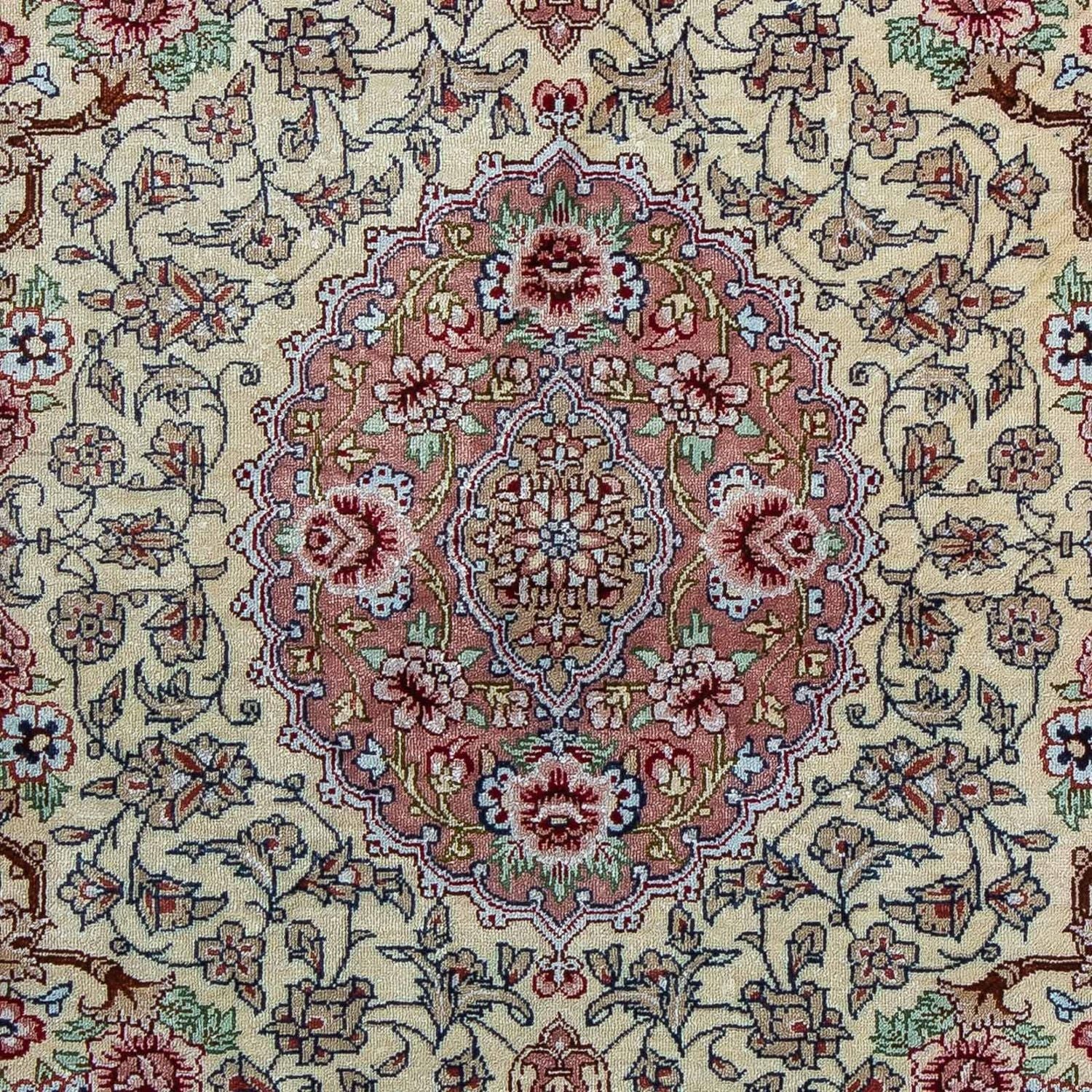 Tapis persan - Ghom - 77 x 55 cm - beige