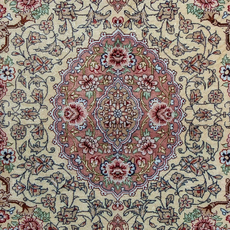 Tapis persan - Ghom - 77 x 55 cm - beige