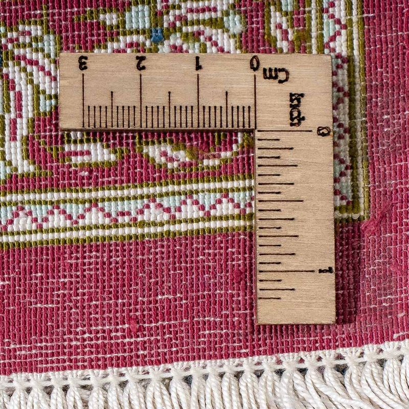 Tapis persan - Ghom - 78 x 60 cm - rouge foncé