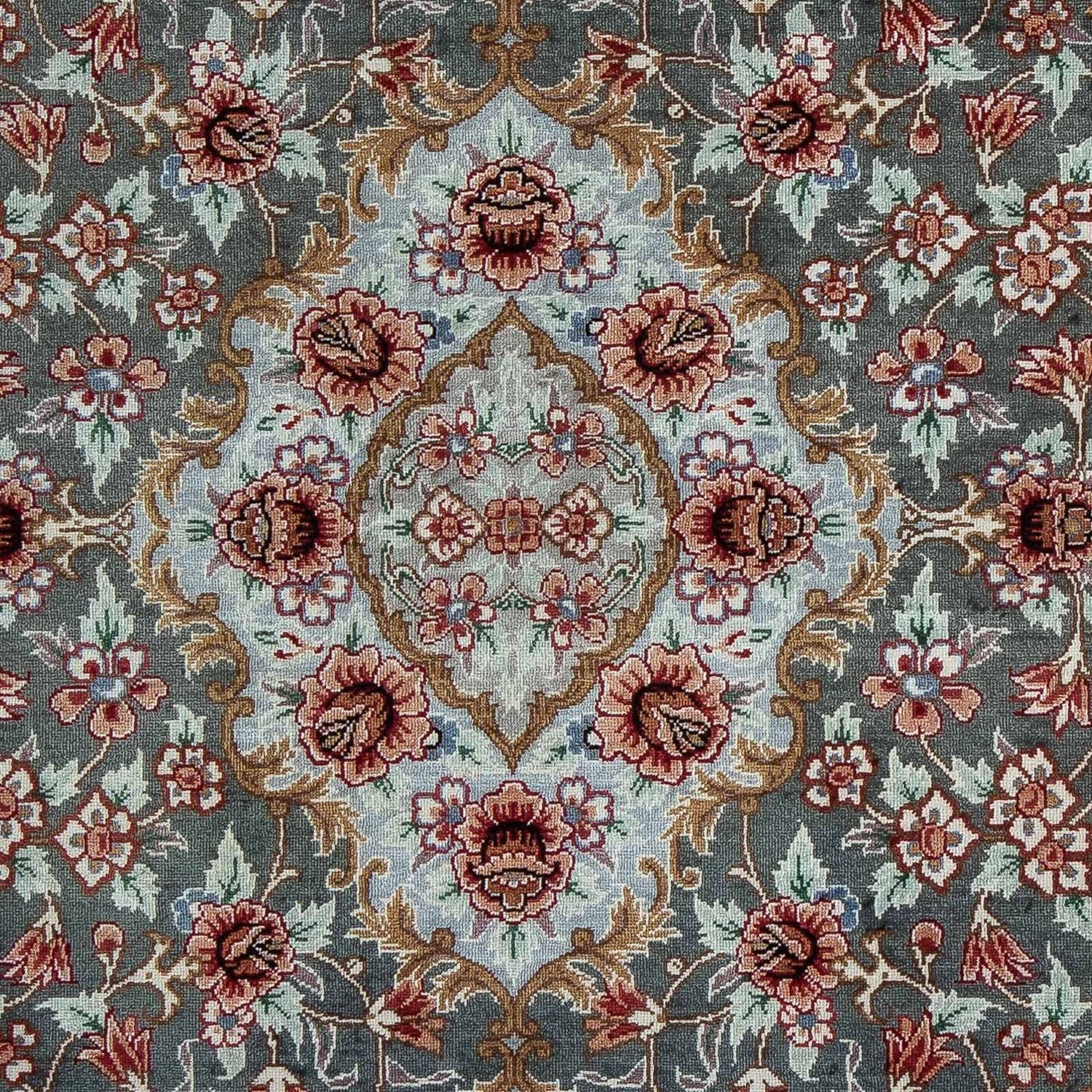 Perserteppich - Ghom 77 x 56 cm - mehrfarbig