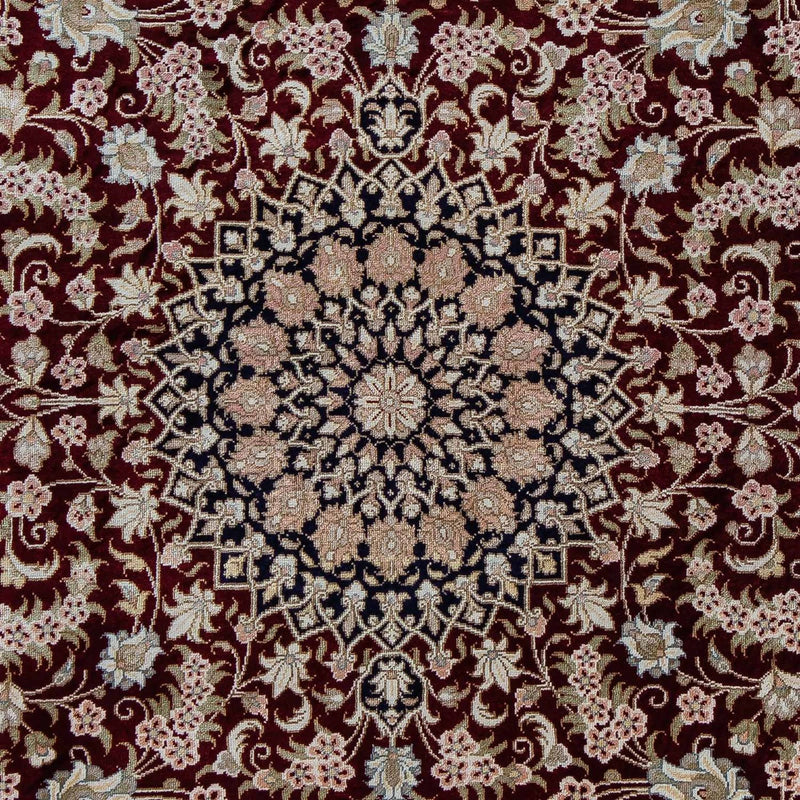 Tapis persan - Ghom - 85 x 58 cm - bleu foncé