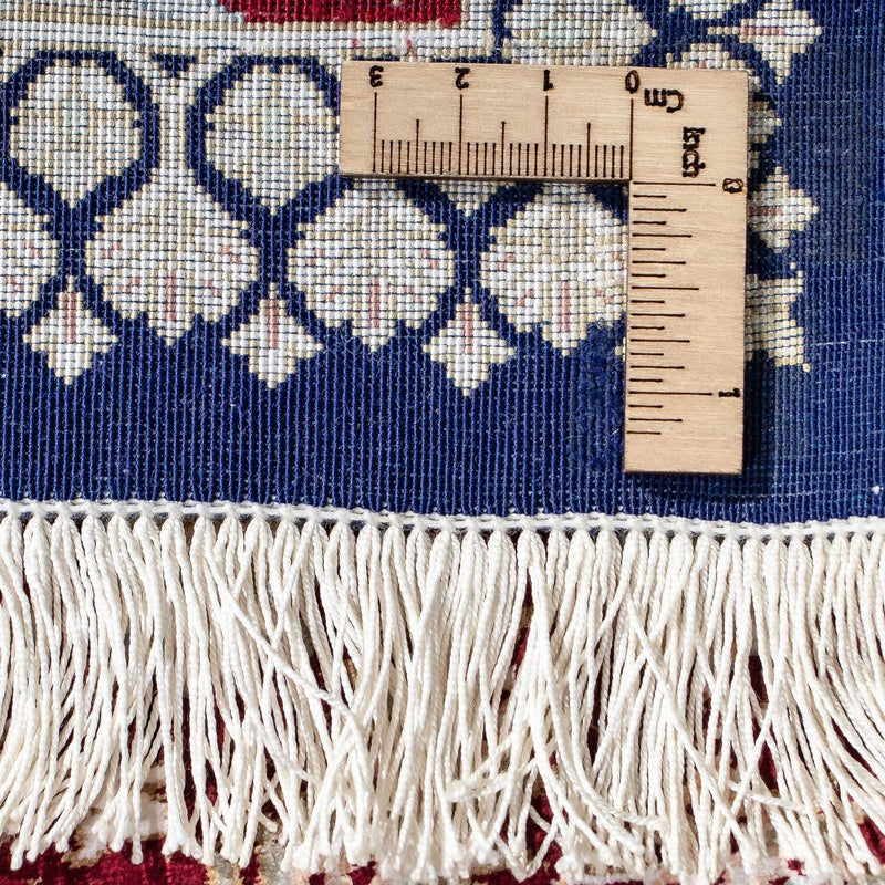 Tapis persan - Ghom - 85 x 58 cm - bleu foncé