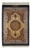 Tapis persan - Ghom - 87 x 59 cm - bleu foncé
