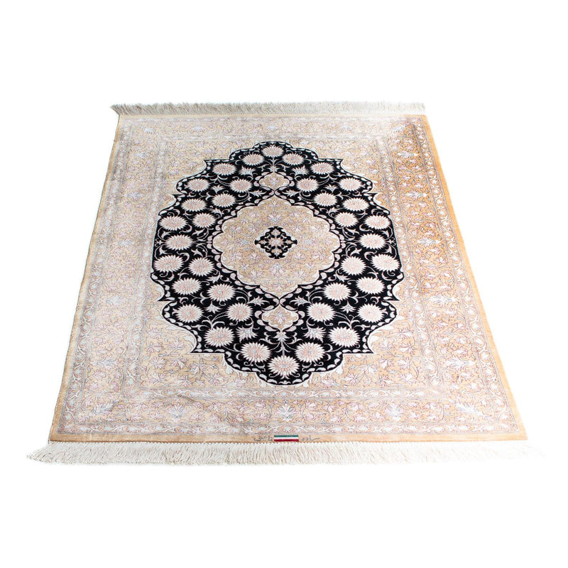 Tapis persan - Ghom - 113 x 77 cm - beige