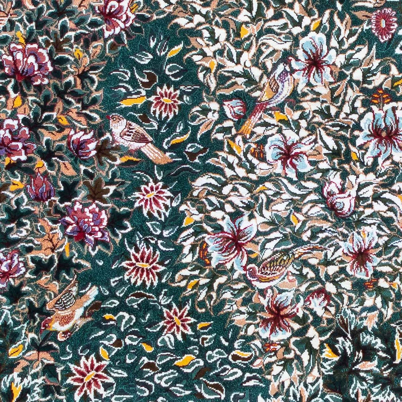 Tapis persan - Ghom - 120 x 78 cm - rouge foncé