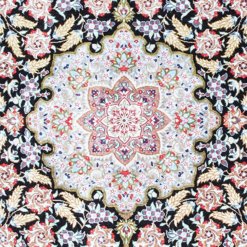 Perserteppich - Ghom 124 x 79 cm - dunkelblau