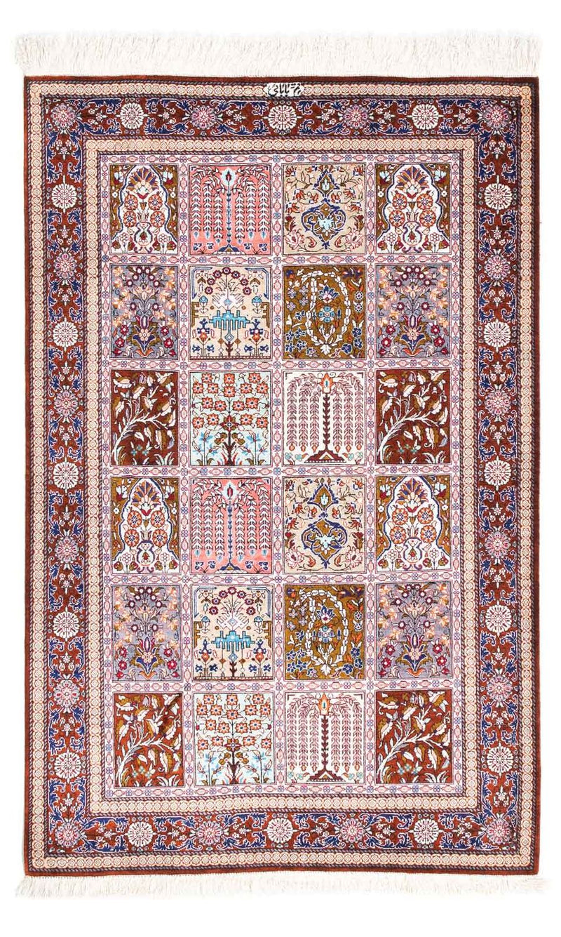 Tapis persan - Ghom - 122 x 77 cm - multicolore
