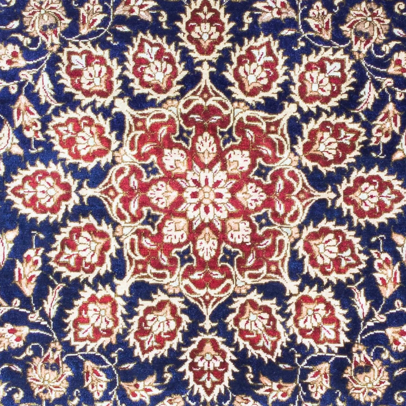 Perserteppich - Ghom 117 x 78 cm - dunkelblau