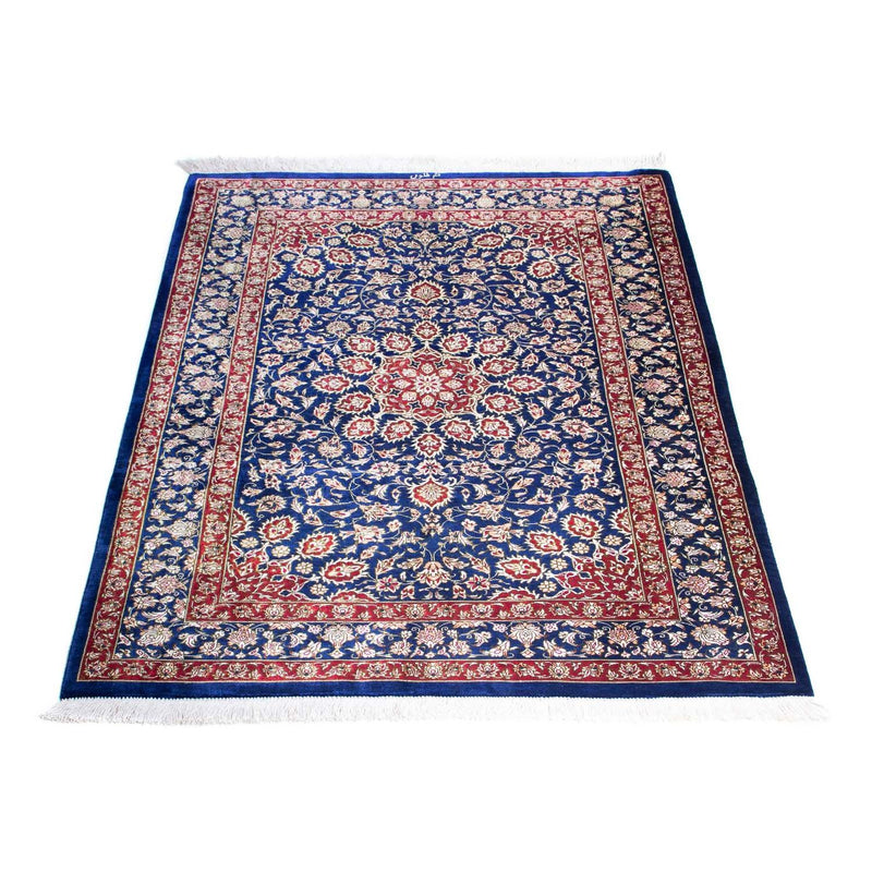 Perserteppich - Ghom 117 x 78 cm - dunkelblau