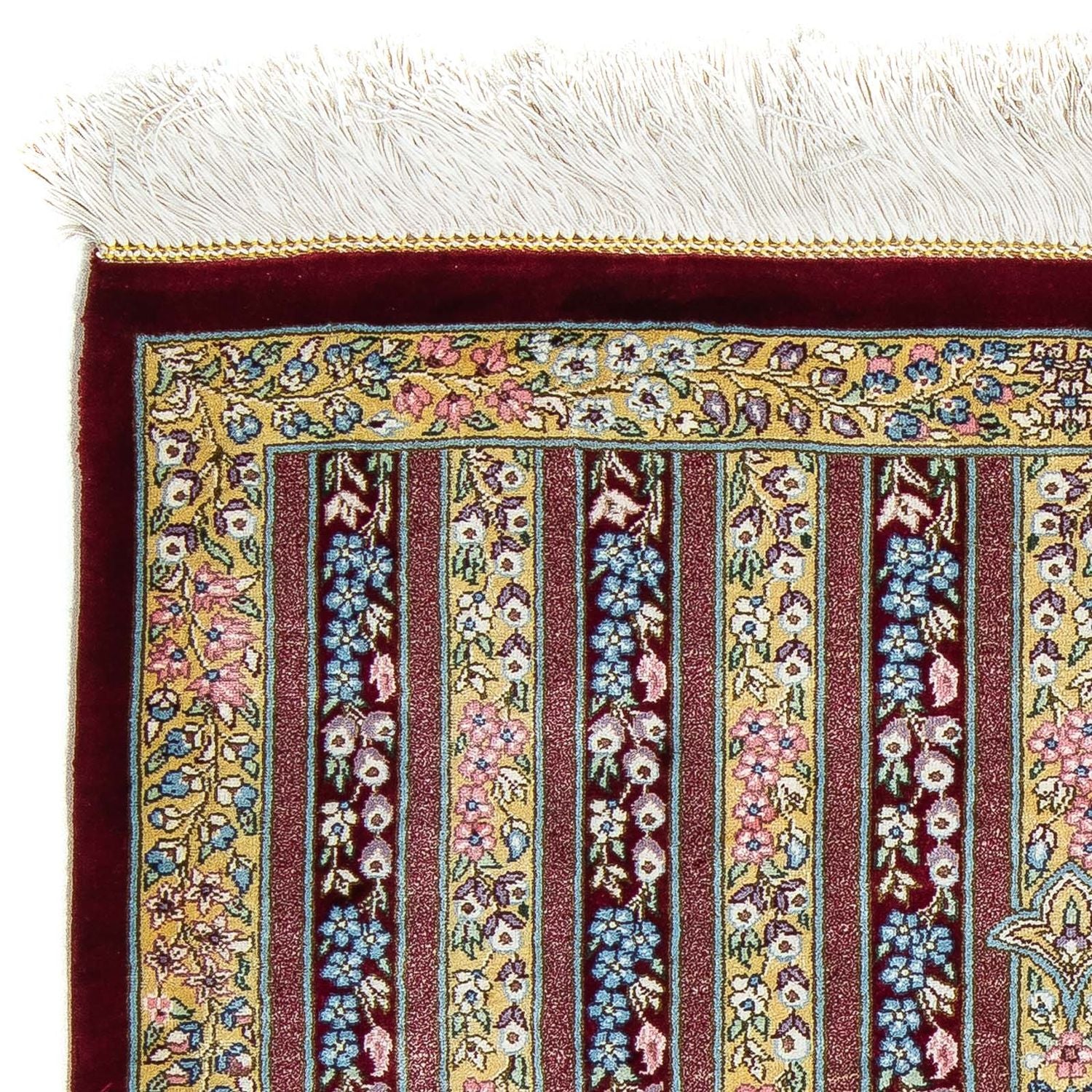 Tapis persan - Ghom - 86 x 60 cm - multicolore