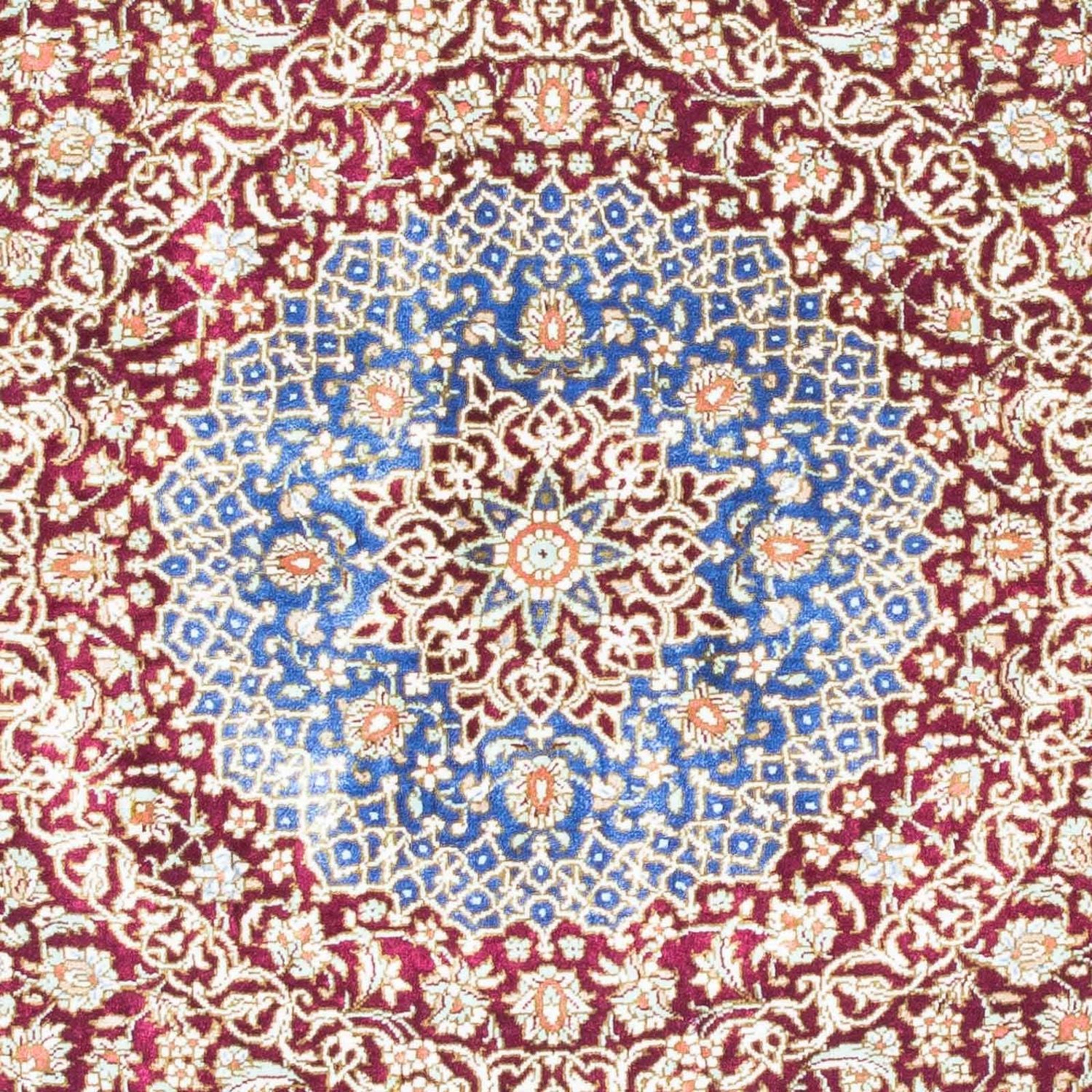 Perserteppich - Ghom 117 x 78 cm - blau