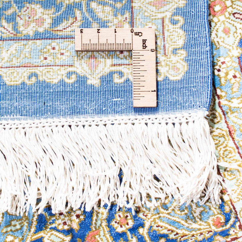 Perserteppich - Ghom 117 x 78 cm - blau