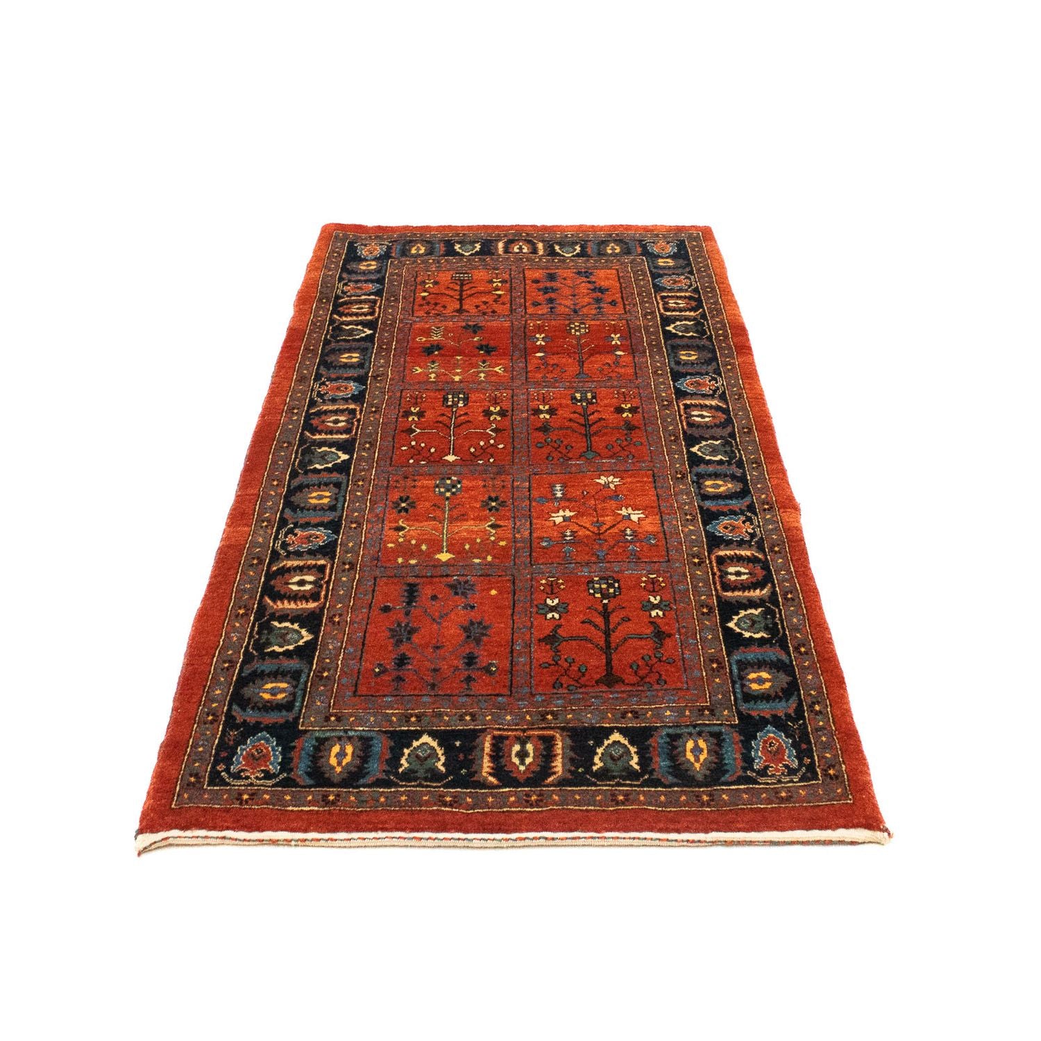 Tapis Gabbeh - Persan Kashkuli - 164 x 81 cm - rouge foncé