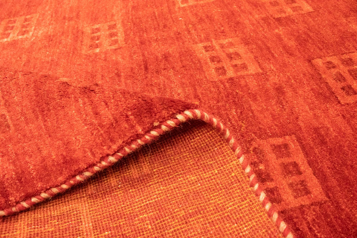 Tapis Gabbeh - Persan - 239 x 167 cm - rouge
