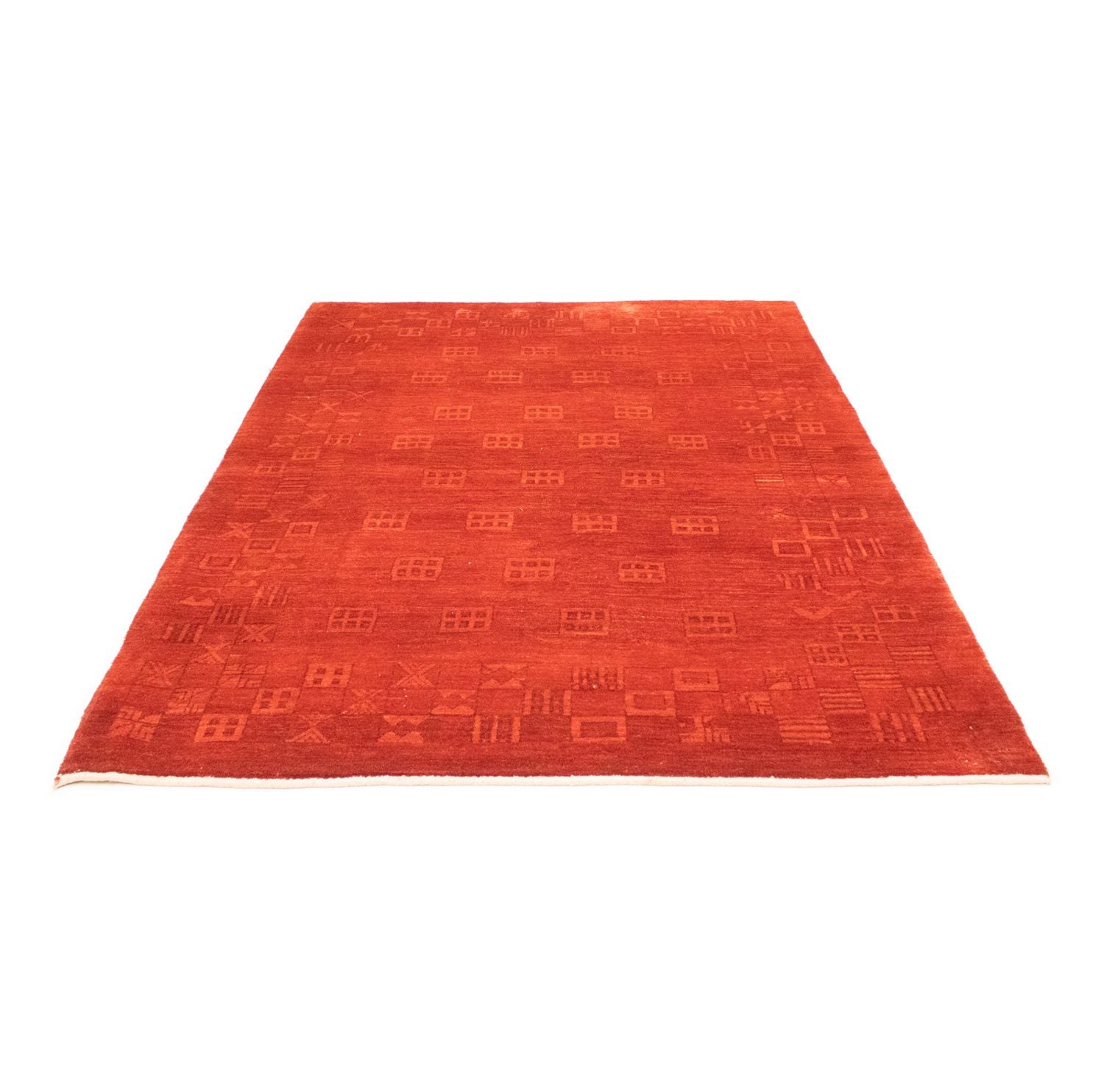 Tapis Gabbeh - Persan - 239 x 167 cm - rouge