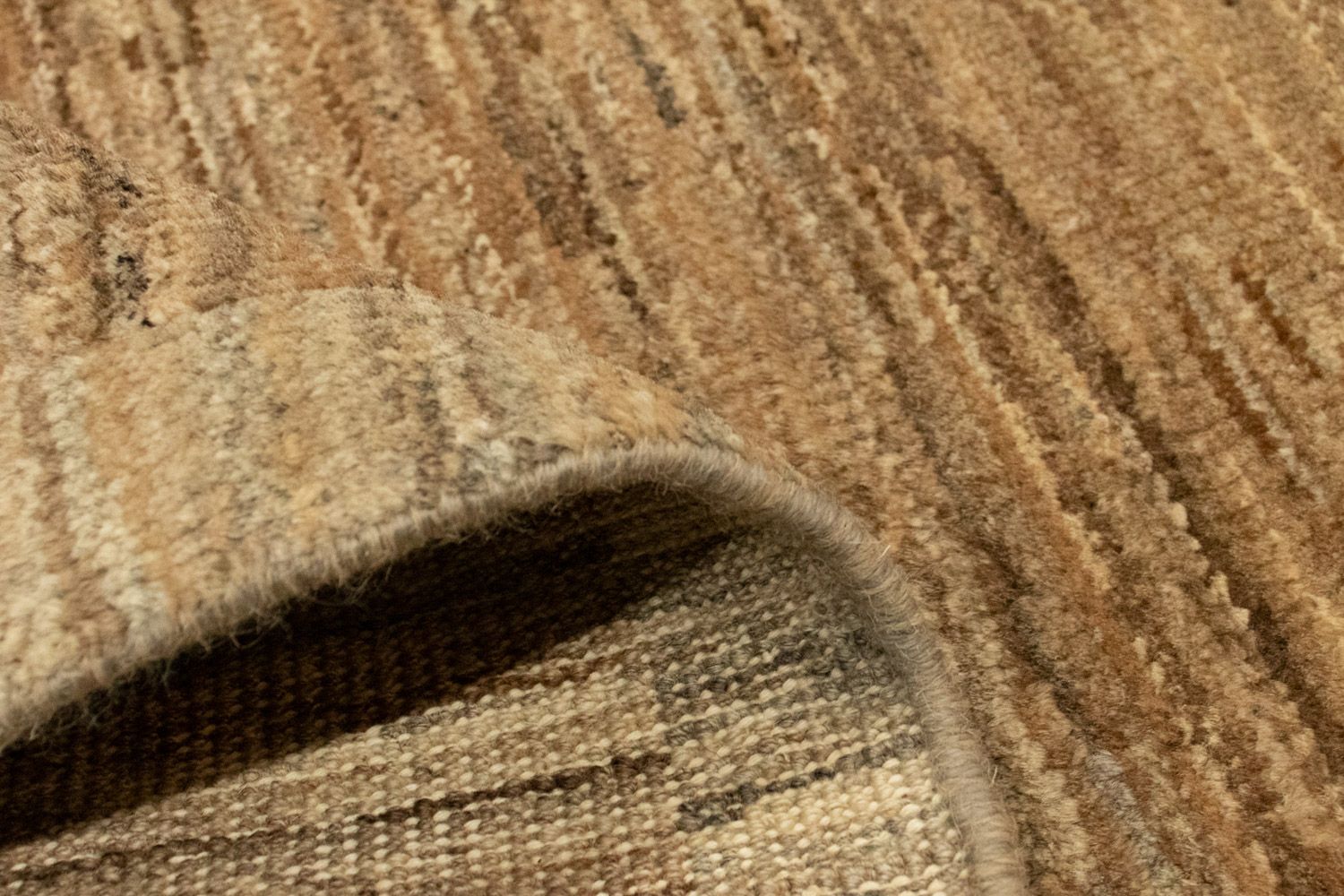 Tapis Gabbeh - Indus - 92 x 59 cm - marron clair