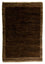 Tapis Gabbeh - Indus - 88 x 58 cm - marron foncé
