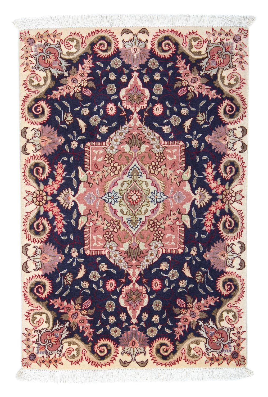Perserteppich - Täbriz - Royal 90 x 60 cm - dunkelblau