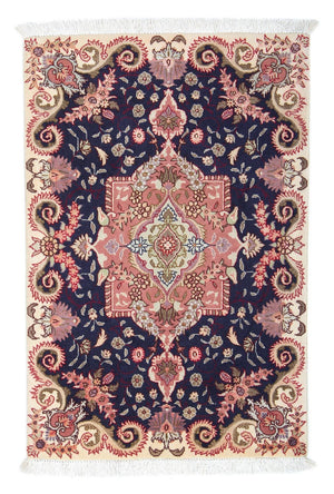 Perserteppich - Täbriz - Royal 90 x 60 cm - dunkelblau
