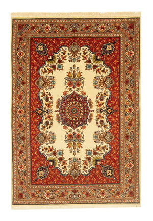 Tapis persan - Ghom - 151 x 105 cm - beige